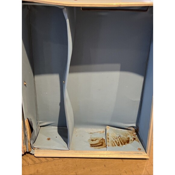 Vintage 1964 Mattel Inc Barbie & Friends Doll Large Trunk Blue Case SPP - Picture 9 of 11